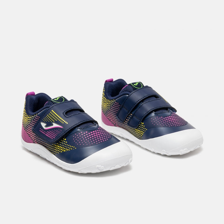 Zapatilla Deportiva Barefoot Baby Azul Marino/Multicolor Joma