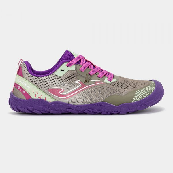 Deportivo Barefoot Tundra Cordones Gris/Morado Joma