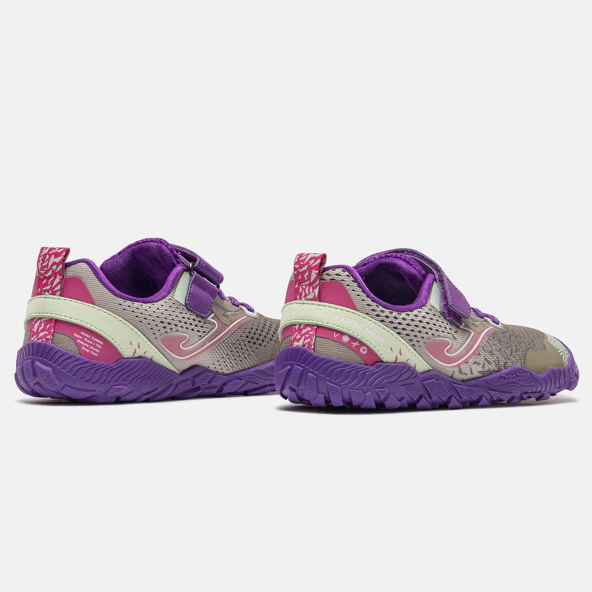 Deportivo Barefoot Tundra Velcro Gris/Morado Joma