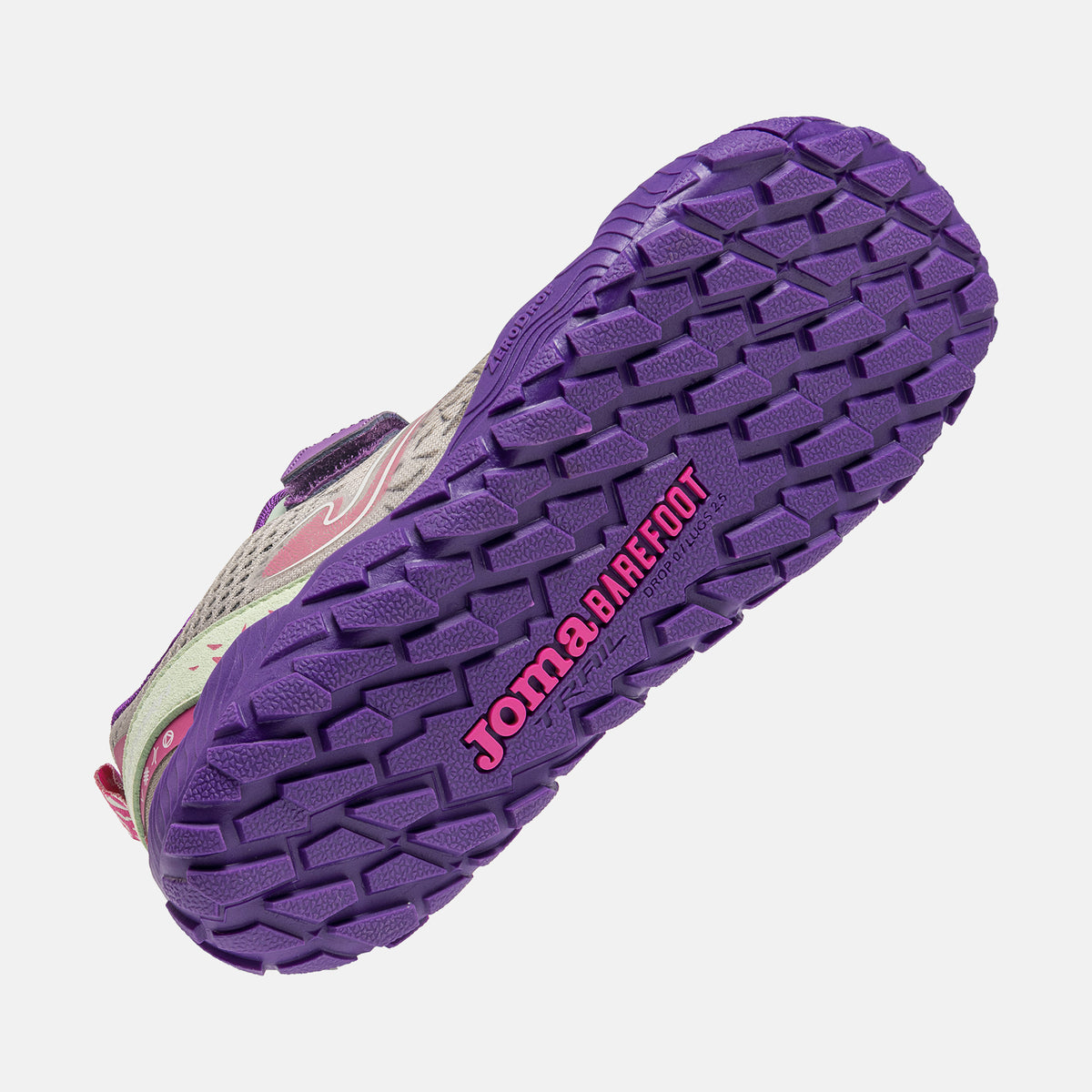 Deportivo Barefoot Tundra Velcro Gris/Morado Joma