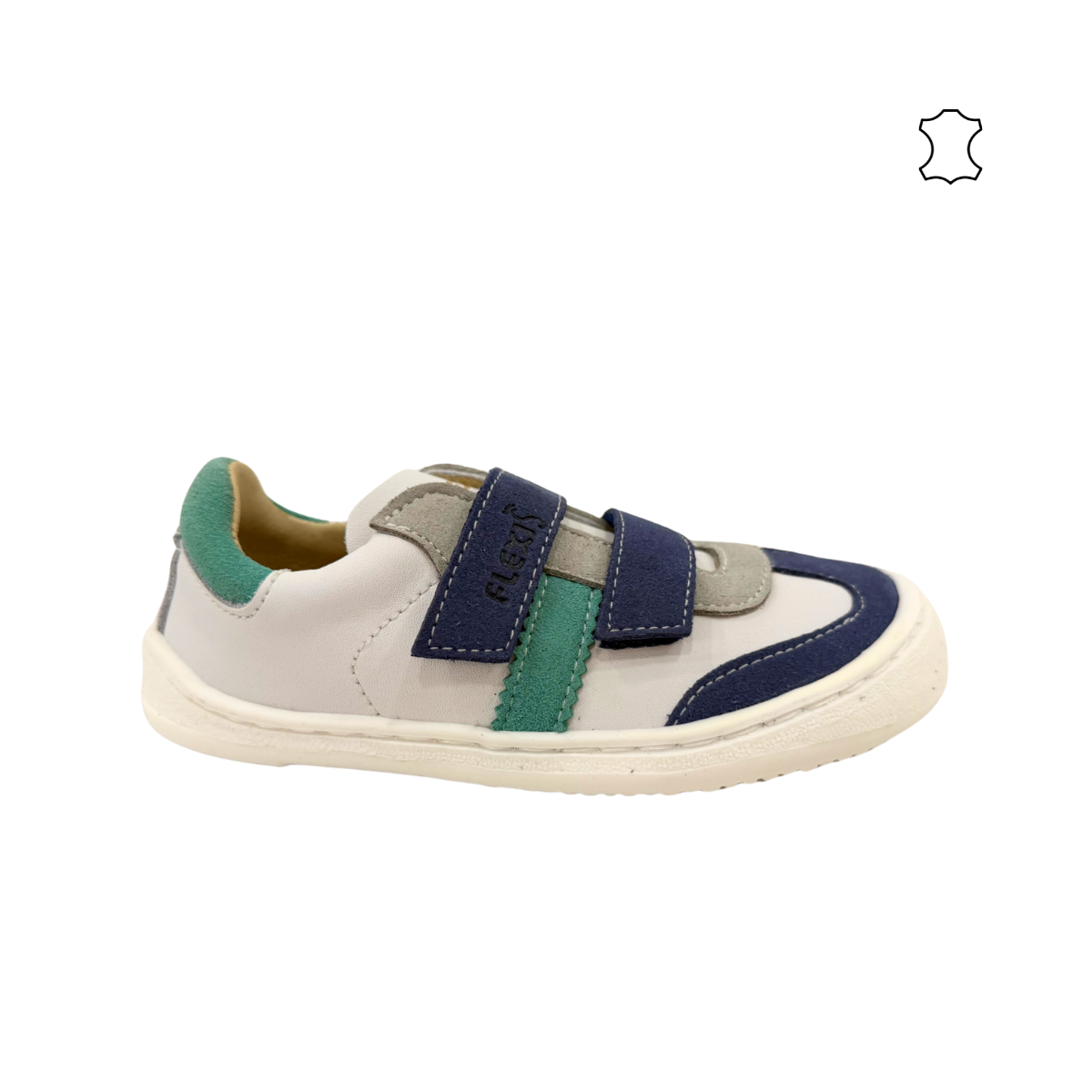 Deportiva Respetuosa Infantil Blanco/Azul 9023R Flexi Nens