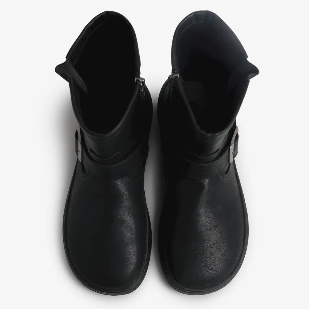 Botín Barefoot Free Alask Biker Negro MTNG