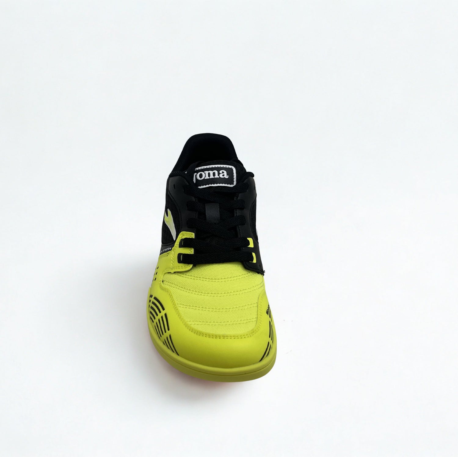 Zapatillas futbol sala 2609 amarillo flúor cordones Indoor Joma