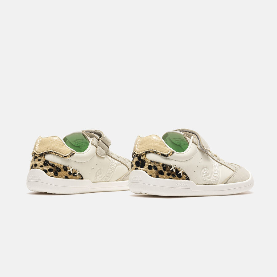 Deportiva Barefoot Calpe Junior Blanco/Leopardo Joma