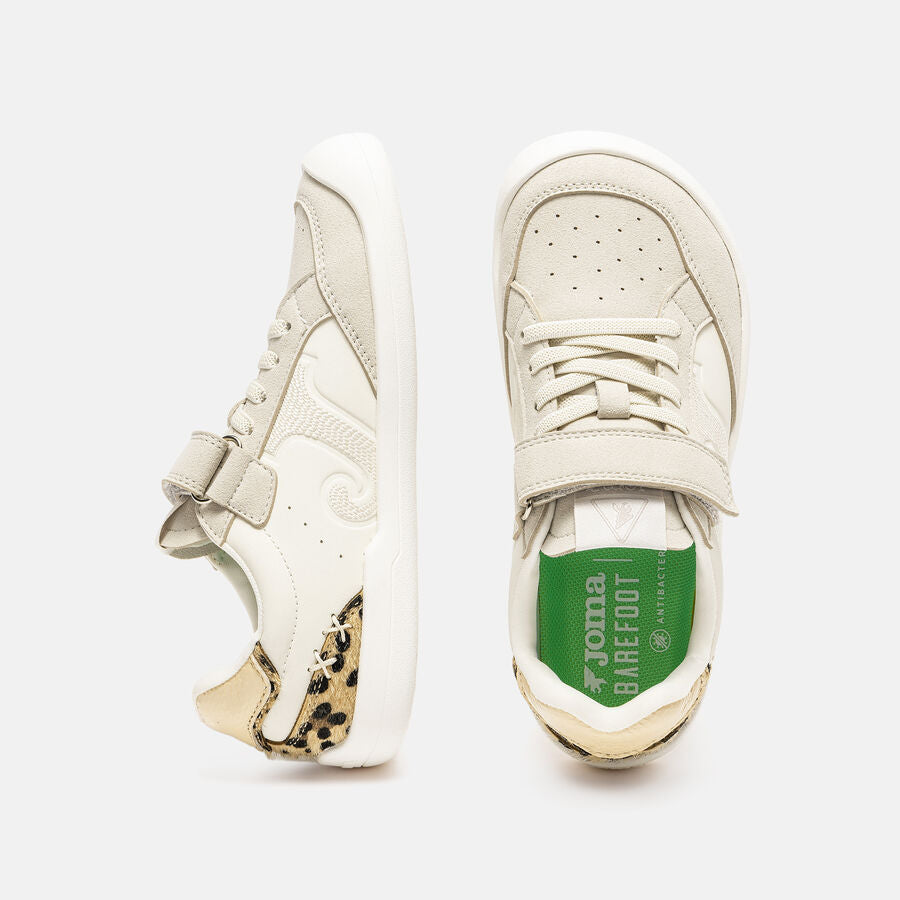 Deportiva Barefoot Calpe Junior Blanco/Leopardo Joma