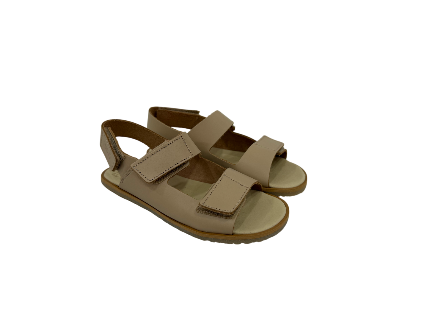 Sandalia Beige Triple Velcro 70160-LI