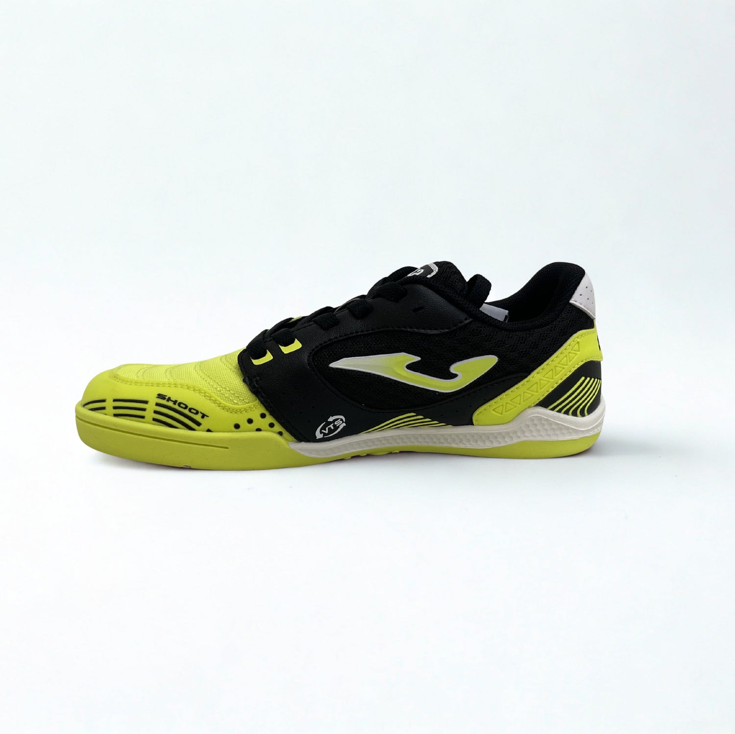 Zapatillas futbol sala 2609 amarillo flúor cordones Indoor Joma