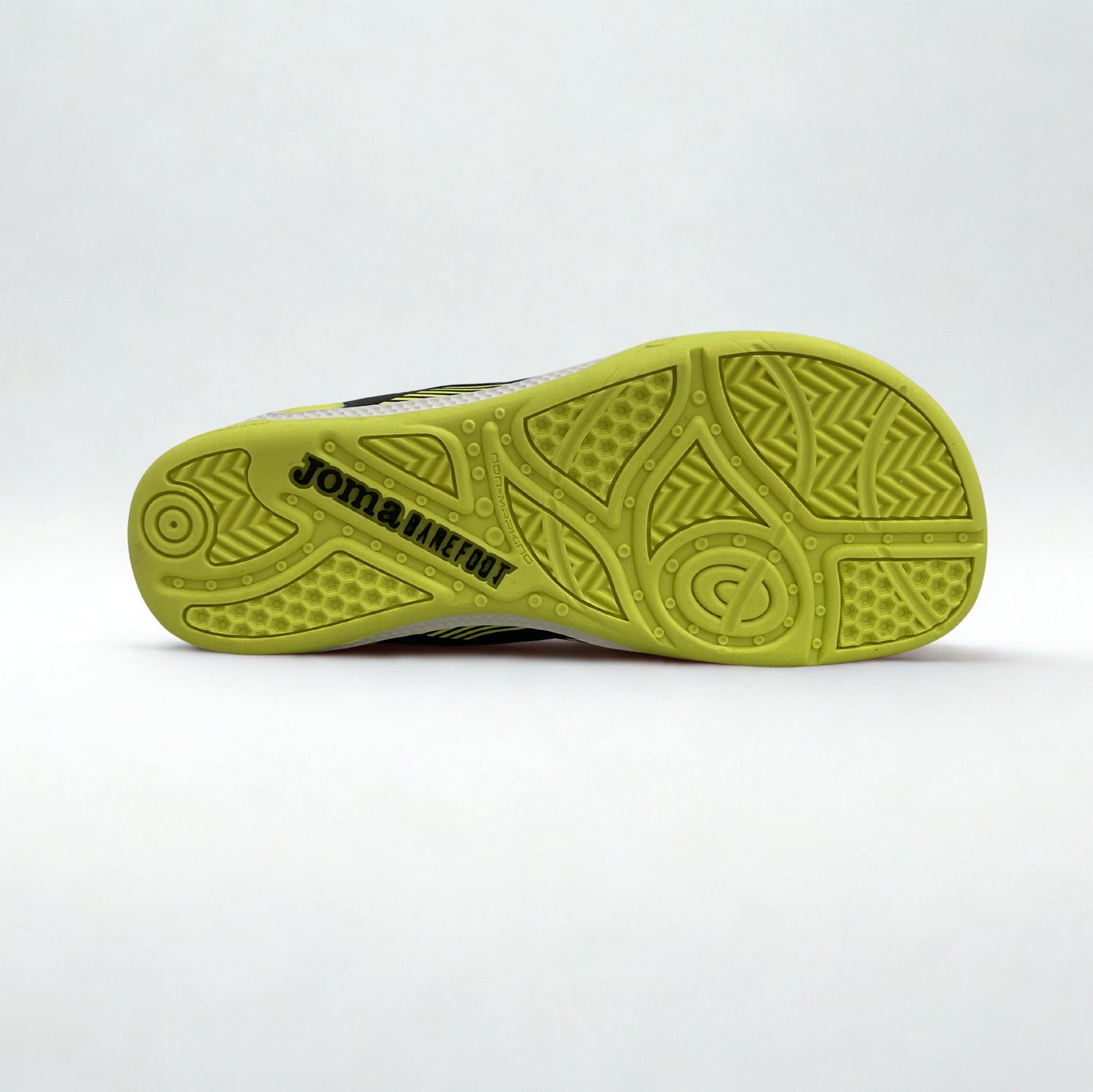 Zapatillas futbol sala 2609 amarillo flúor cordones Indoor Joma