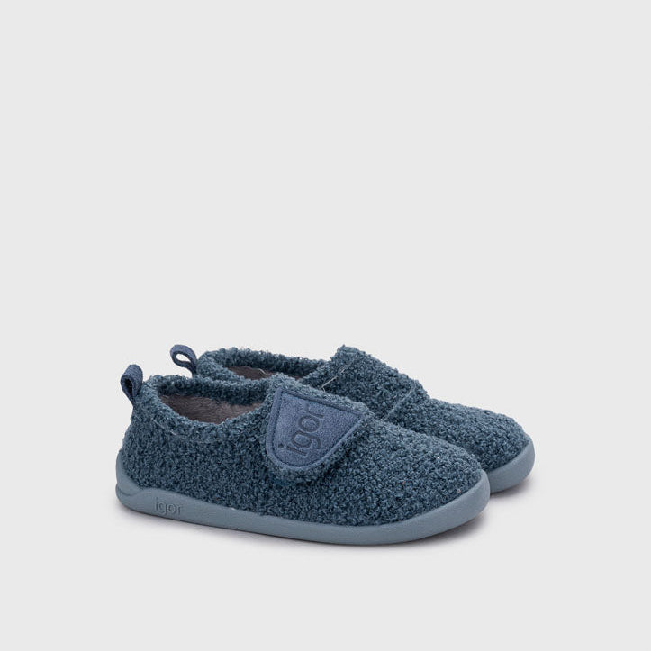 Zapatilla de Casa Respetuosa Junior Rizo Azul Igor