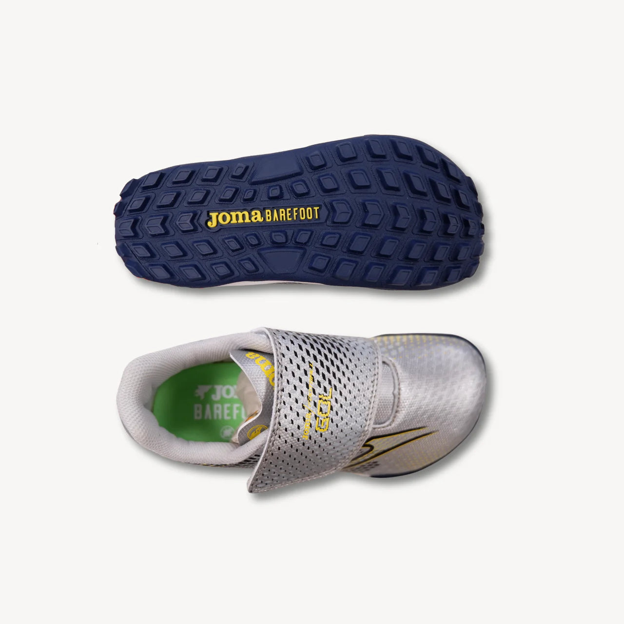 Bota Fútbol Barefoot Gol Gris Turf Joma