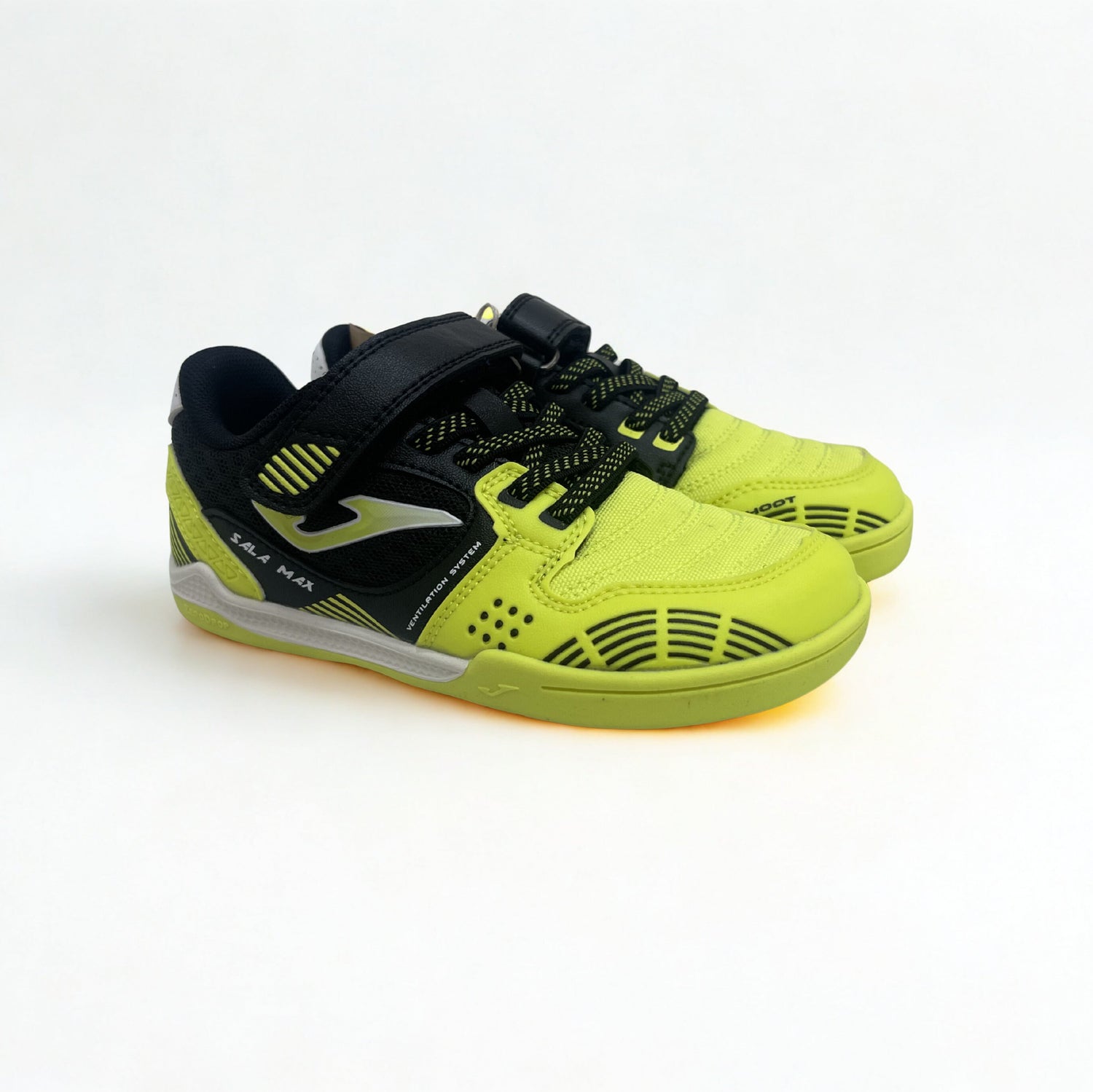 Zapatillas futbol sala 2609 amarillo flúor velcro Indoor Joma