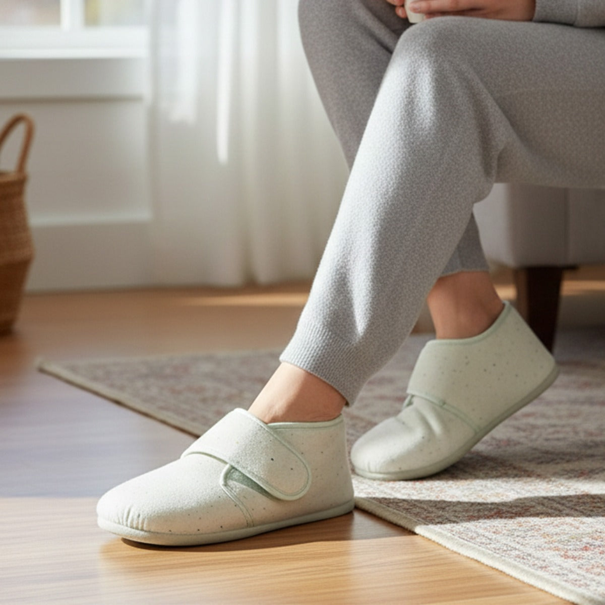 Zapatillas barefoot casa menta